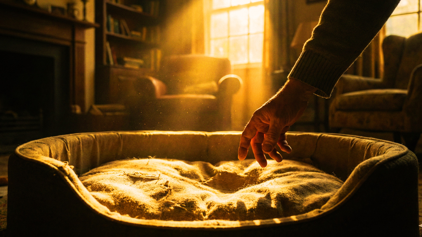 Caminha vazia iluminada pelo sol